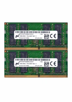 Комплект оперативної пам'яті для ноутбука Micron 32GB (2x16GB) DDR4 2400MHz SO-DIMM 2Rx8 (MTA16ATF2G64HZ-2G3H1)