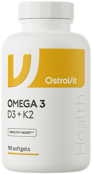 Suplement diety OstroVit Omega 3 D3 + K2 90 tabletek (5903246220308)
