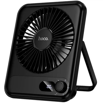 Портативный вентилятор Hoco HX607 handheld folding fan 2000 mAh Black