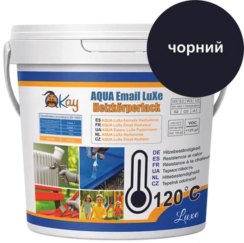 Эмаль акриловая OKAY AQUA LuXe 0,35 кг Черная