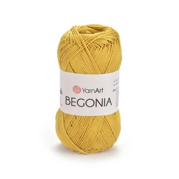 Пряжа для вязания YarnArt Begonia/Ярнарт Бегония 4940 Золотистый