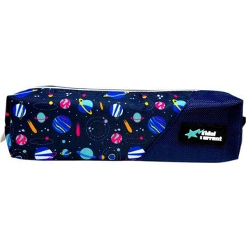 Пенал школьный на змейке 20*4*6,5 см (КОСМОС)