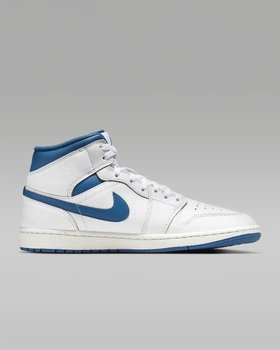 Кроссовки мужские Jordan 1 Mid White 46 Білий FN5215-141