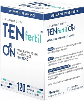 Suplement diety Nutrition Health Institute TENfertil ON 120 kapsułek (5907377532880)