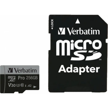 Карта памяти Verbatim 256GB microSDXC class 10 UHS-III PRO (47045)