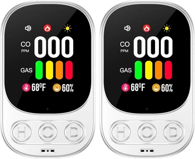 Детектор газа и CO Gedsffati HD08-G с розеткой для дома, белый