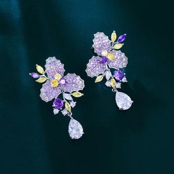 Сережки з цирконами (25782)