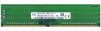 Оперативная память для ПК Hynix DDR4 8GB 2666MHz UDIMM ECC 1Rx8 PC4-2666V (HMA81GU7DJR8N-VK)