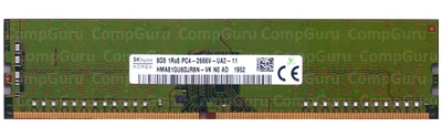 Оперативна пам'ять для ПК Hynix DDR4 8GB 2666MHz UDIMM 1Rx8 PC4-2666V (HMA81GU6DJR8N-VK)