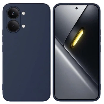 Чехол Fiji Full Soft Premium для Poco X8 Pro Max противоударный бампер с микрофиброй Dark Blue