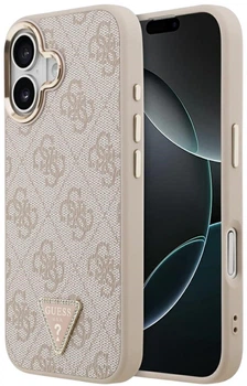 Чохол для смартфона Guess 4G Triangle Logo MagSafe для Apple iPhone 17 Pink Gold (3666339521431)