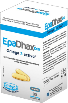 Suplement diety Epadhax Active Omega 3 1000 90 Capsules (8436537340036)