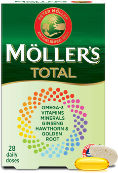 Suplement diety Mollers Total Multivitamins + Omega-3 28 Tablets + 28 Pearls (5702071501725)