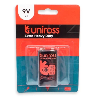 Батарейка Uniross Extra Heavy Duty 9V крона (04060)