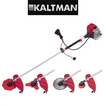 Бензокоса Kaltman 4400, 4.4 кВт, 52 см³, 3 ножі (40T, 8T, 3T) + котушка з волосінню, штанга 28 мм