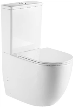 Унітаз-компакт Devit Flow DFL0460211W Vortex Flush із сидінням Soft Close дюропласт