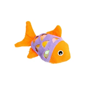 Игрушка HIPPIE PET для котов Рыбка оранжевая 11,5 см