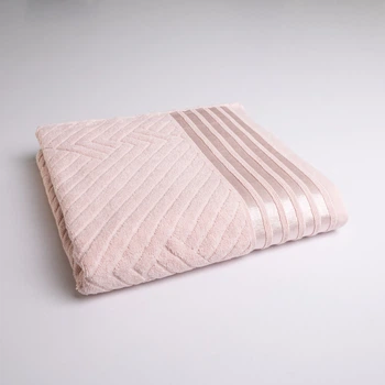 Полотенце банное махровое SOFT GM Textile 70х140см 500г/м2 (Розовый)