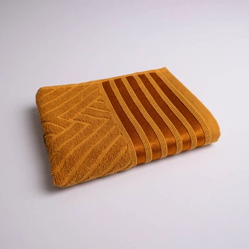 Полотенце для рук и лица махровое SOFT GM Textile 40х70см 500г/м2 (Горчичный)