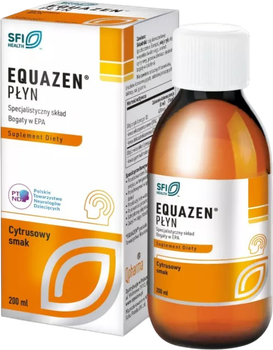 Suplement diety QPharma Equazen płyn o smaku cytrusowym 200 ml (5060072605904)