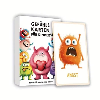 Карточки эмоций для детей / Gefühlskarten für Kinder (2 набора по 32 карты)