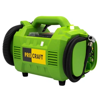Акумуляторний насос та дефлятор Procraft LK30, 20 В, 10 бар, 10 л/хв, 3 насадки, без акумулятора та зарядного пристрою