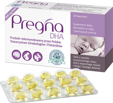 Suplement diety Verco Pregna 300 DHA 30 kapsułek (5906716507633)