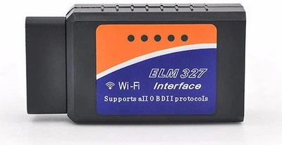 Автосканер ELM327 WiFi v1.5 OBD2 діагностичний адаптер PIC18F25K80 для авто сканер помилок Check Engine діагностика ЕБУ OBD-II для Android iOS Windows Linux зчитування та скидання кодів несправностей автомобільний діагностичний інтерфейс