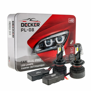 Лампы головного света Decker H7 PL-08 LED CANBUS PRO (комплект) 2 шт