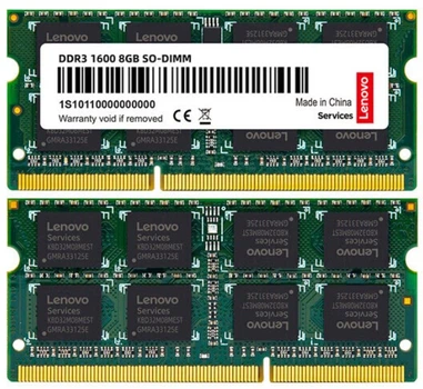 Оперативная память Lenovo SODIMM DDR3-1600 8192MB PC3-12800
