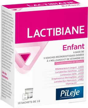 Suplement diety PiLeJe Lactibiane Enfant 10 saszetek (3401597595776)