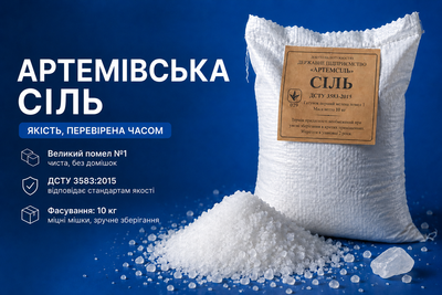 Соль пищевая соледарская Артемсоль 10кг