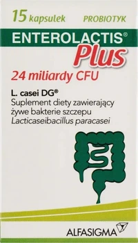 Suplement diety Alfasigma Enterolactis Plus 15 kapsułek (8020030000568)