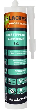 Клей-герметик акриловий Lacrysil Два в одному прозорий 0 28 кг 280 г