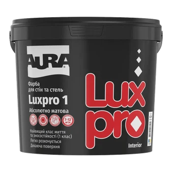 Абсолютно матова стійка до миття фарба AURA Luxpro 1 4.75 л