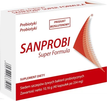 Suplement diety Sanprobi Super Formuła 40 kapsułek (5907774335022)