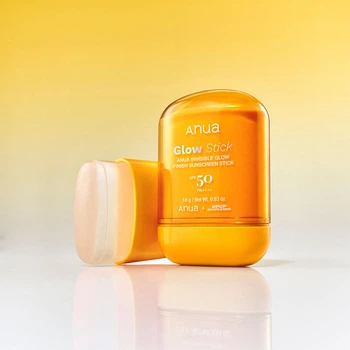 Сонцезахисний стік з невидимим сяючим фінішем SPF50 ANUA Invisible Glow Finish Sunscreen Stick 18g