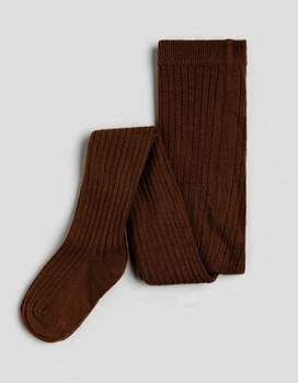 Колготки бавовняні в рубчик для дівчинки H&M 1070671-6 098-104 см (2-4 years) коричневий
