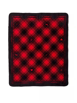 Плед VICTORIA'S SECRET COZY-PLUSH BLANKET колір червоно-чорний