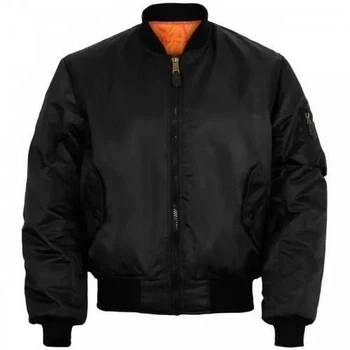 Куртка-бомбер летная Mil-Tec MA1, Olive/Orange, 3XL