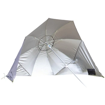 Зонт-палатка пляжная Bo-Camp Parasol With Sidewalls Grey/Silver (7267286)