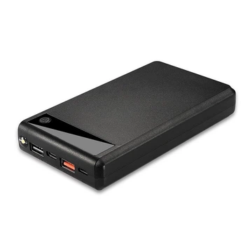 Корпус Power Bank Q6 6*18650/2USB/Type-C/microUSB/2А для изготовления повербанка с фонариком