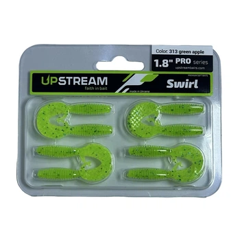 Силікон UPSTREAM Swirl 1.8" (8шт.) #313 green apple ,SWI1.8_313