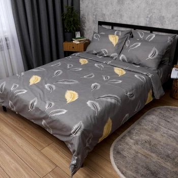 Комплект постільної білизни Moon&Star Мікросатин Premium Soft Gold євро 200х220 наволочки 2х50х70 (MS-820016321)