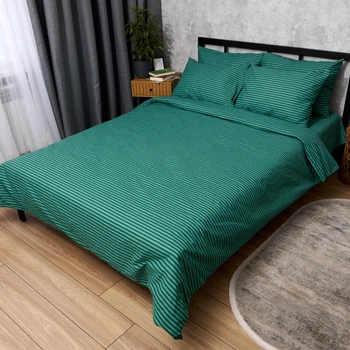 Комплект постельного белья Moon&Star Бязь Gold Люкс Fresh Emerald двуспальный 175х210 наволочки 2х40х60 (MS-820013865)