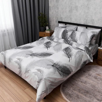 Комплект постільної білизни Moon&Star Бязь Gold Люкс Feather Dream King Size 220x240 наволочки 2х40х60 (MS-820013755)