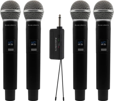 Бездротова мікрофонна система MusicMate MM-600 QuadraVoice – *Квадроголос*