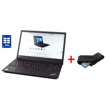 Ноутбук Lenovo ThinkPad E580 / 15.6" (1920x1080) IPS / Intel Core i3-8130U (2 (4) ядра по 2.2 - 3.4 GHz) / 8 GB DDR4 / 256 GB SSD / Intel UHD Graphics 620 / WebCam / Win 11 Pro б/у + Подарок Флеш-накопитель Kingston 64GB
