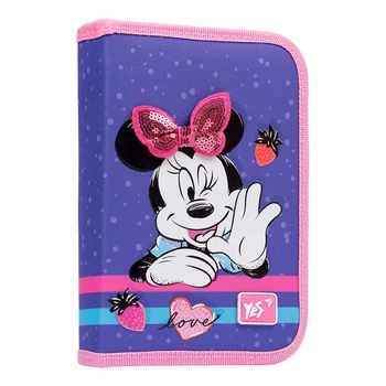 Пенал твердий YES одинарний з клапаном HP-03 "Minnie Mouse", фіолетовий овий (533058)