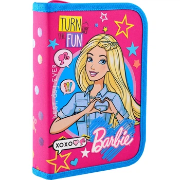Пенал твердий 1 Вересня одинарний з двома клапанами HP-04 Barbie (532196)